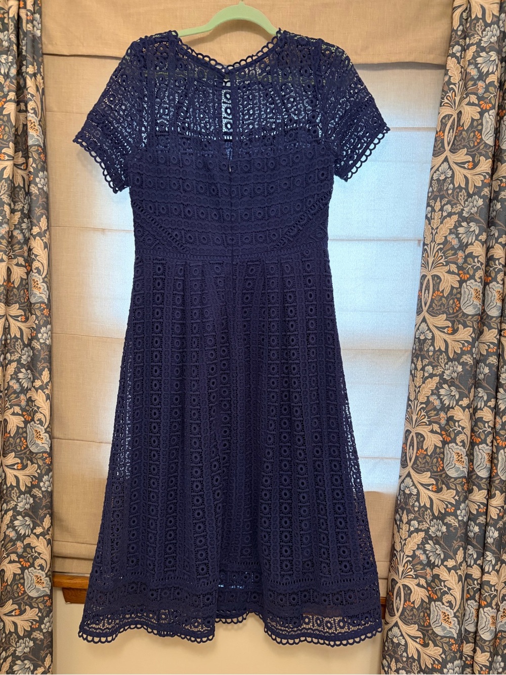 Boden Althea Lace Midi Dress Imperial Blue